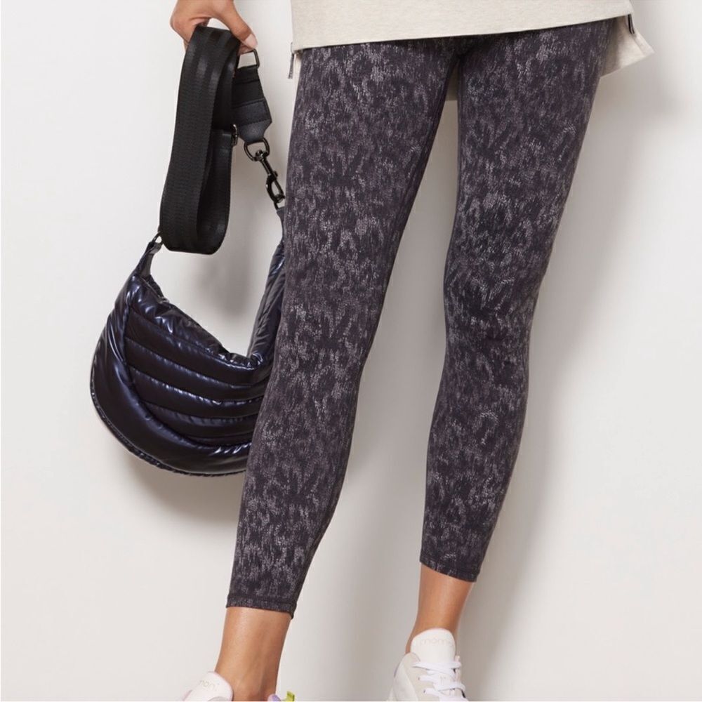 Varley Let’s Go High Rise Leggings 7/8 Black Gray S